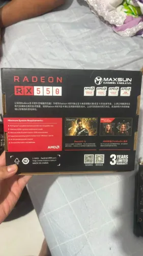 Placa de Vídeo AMD Radeon RX 550 4GB GDDR5 Maxsun