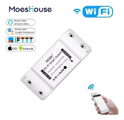 kit 10 unidades interruptor importado inteligente l wifi smart switch moeshouse