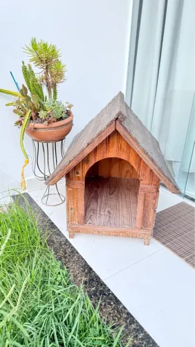 Casa Casinha De Cachorro em madeira n3