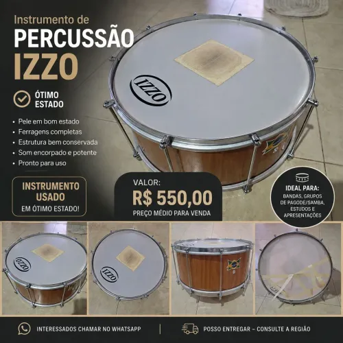 TANTAN / INSTRUMENTO DE PERCUSSÃO IZZO