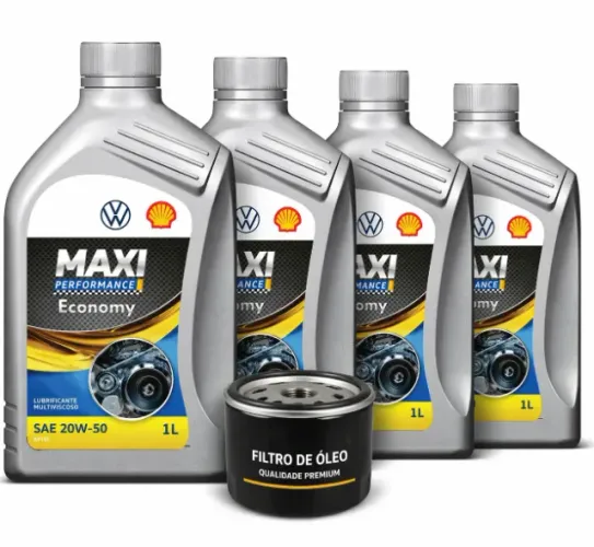 Kit Óleo 20W50 Volkswagen + Filtro de Óleo - Novo - Gol, Voyage, Savero (Mais antigos)