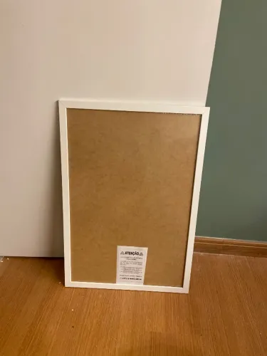 Moldura Tamanho 40x60cm - E-vidro - Mdf - Pendurador Branco