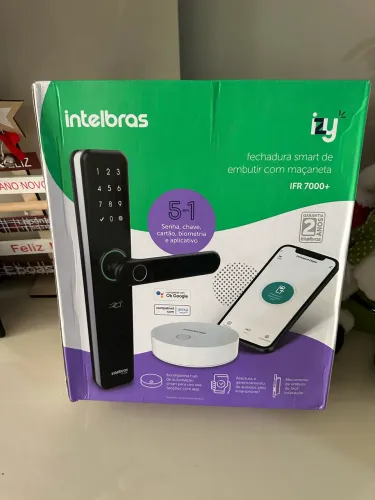 fechadura smart de embutir com maçaneta IFR 7000+