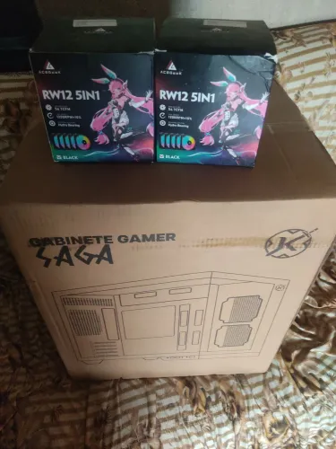 Gabinete aquário + 9 cooler rgb