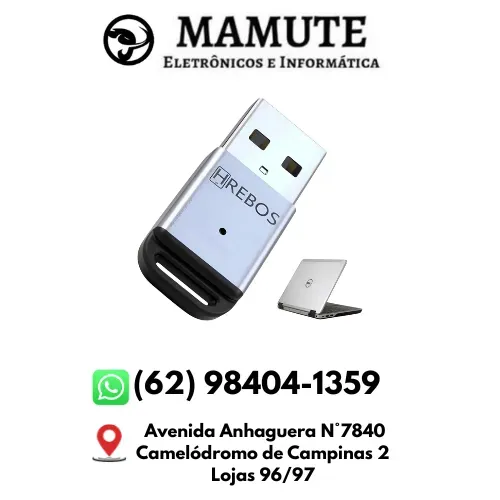 Adaptador Bluetooth 5.3 Usb Pc E Notebook Até 10m Plug Play 5 Dispositivos