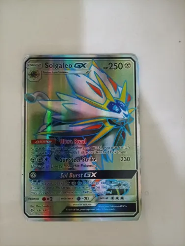 Carta Pokémon Solgaleo GX 250 