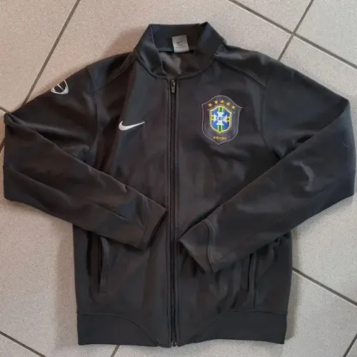 jaqueta original 2006 cbf seleção brasileira cinza escuro chumbo nike tamanho m brasil 200