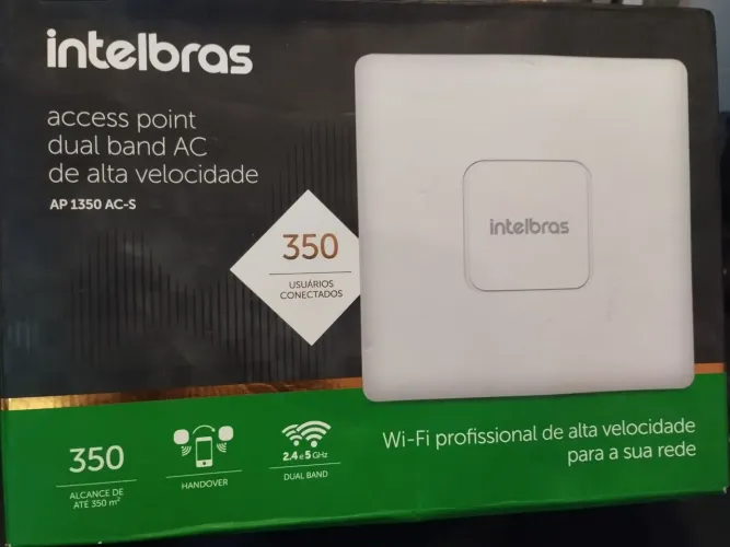 INTELBRAS ACCES POINT DUAL BAND DE ALTA VELOCIDADE ALCANCE 350 METROS 