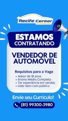 Vaga Vendedor(a) de carros