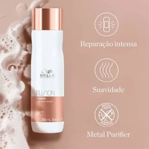 Shampoo Wella Professionals Fusion 250 ml Reconstrução Original