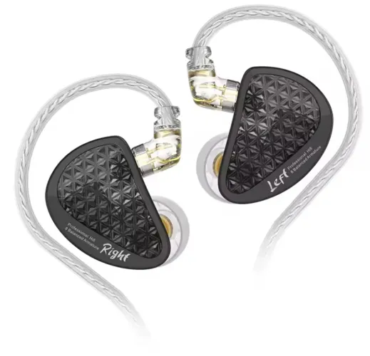 Kz As16 Pro 16 Drives Fone de Ouvido Sem Microfone Profissional Preto LACRADO