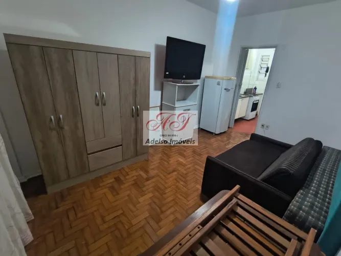 Apartamento para locação de 1 quarto e 1 vaga de garagem no bairro José Menino, Santos-SP!