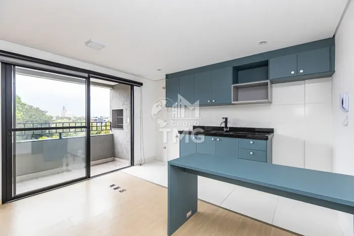 Studio mobiliado com sacada e churrasqueira | Condomínio Smart Home Cajuru, Curitiba