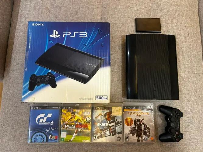 PlayStation 3 + caixa + HD 1TB