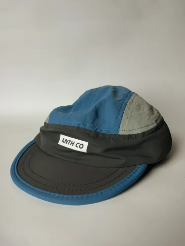 Boné Five Panel Streetwear Azul e Cinza Ajustável ORIGINAL