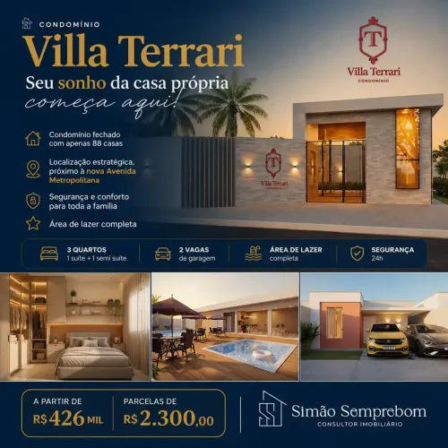 SPS - LANÇAMENTO NO MAIOBAO | CASA COM 3 QUARTOS EM CONDOMÍNIO!
