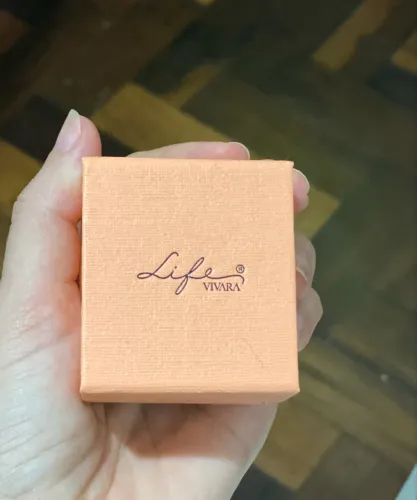 ANEL LIFE VIVARA CORAÇÃO EM PRATA 925 COM BANHO DE OURO AMARELO 18K E PEDRAS R$ 500,00