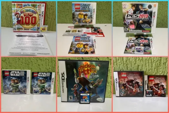Jogos de 3DS/DS: Mario Party The Top 100 e outros (preços na descrição)