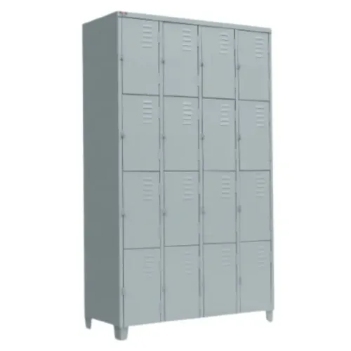 Armário Roupeiro de Aço 16  Portas Locker de Aço Vestiário