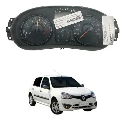 Painel Instrumentos Renault Clio 1.0 2010 2015 Preto