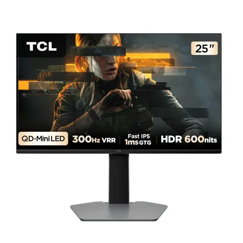 Monitor Gamer TCL Mini LED 25" Full HD 300Hz - Novo e Lacrado na Caixa
