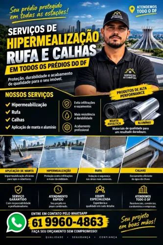 SERVIÇO DE HIPERMEALIZAÇÃO RUFA E CALHAS