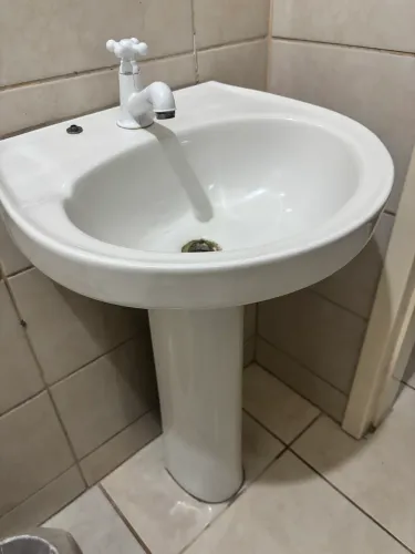 Pia / Lavatório com Coluna para Banheiro - Branco