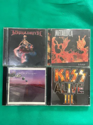 CDs Rock / Metal / Hard Rock - Megadeth, Metallica, Deep Purple, Kiss