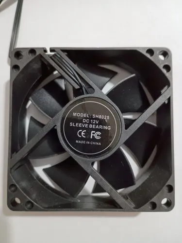 COOLER 12V VENTOINHA VENTILADOR 8 CM X 8 CM X 2,5 CM  3 POLOS