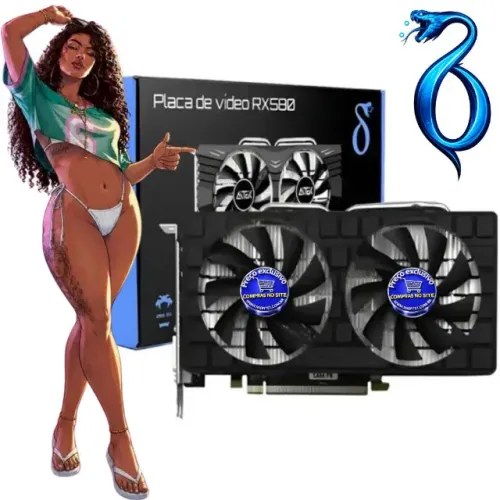 Placa De Vídeo Rx 580, 8GB GDDR5 256 Bit Delta atex