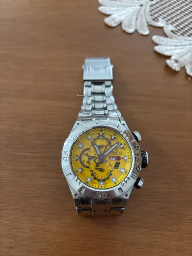 Relógio Festina masculino pulseira prata