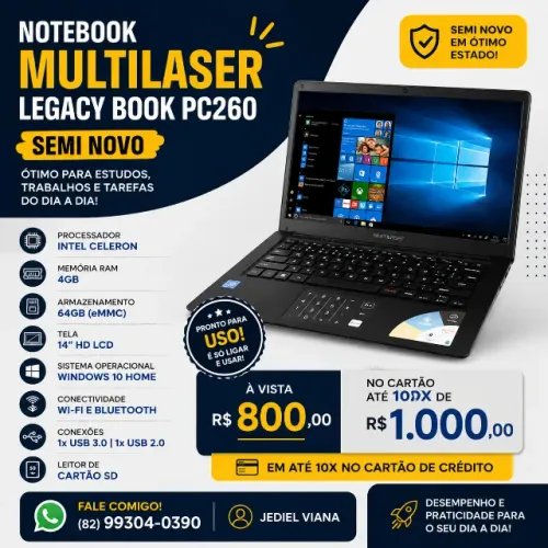 notebook Multilaser legacy