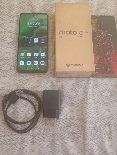 Motorola MotoG 35 5G NFC 128 GB verde completo não entrego