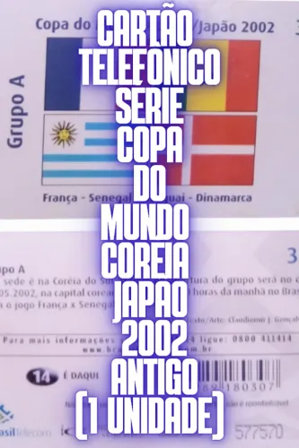 Cartão Telefônico Copa 2002 Antigo