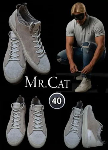 Estiloso Tênis Socks Masculino Mr Cat Tamanho 40 Confeccionado Com Knit Novooo Mto Lindo!