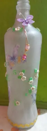 arte em garrafas.