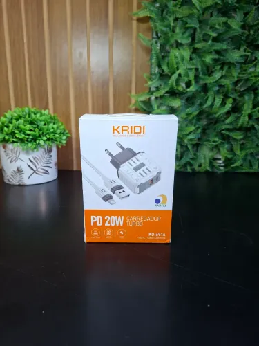Carregador Turbo Iphone Kaidi 20W GaN
