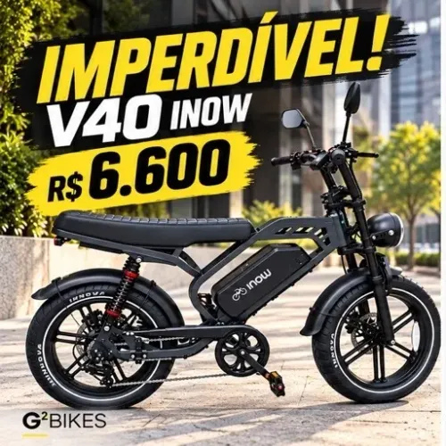 Bicicleta elétrica V40 pro inow - nova