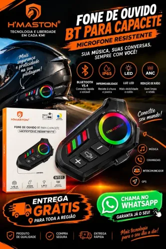 Fone de ouvido para Capacete MT01