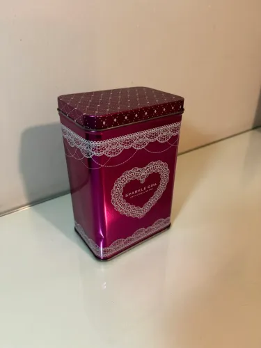 Lata Organizadora Decorativa Rosa Sparkle Girl
