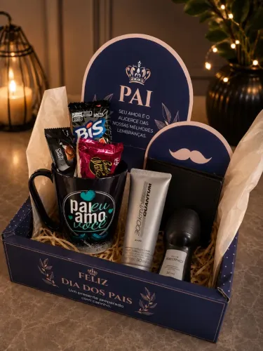 Kit especial - kit dia dos pais - caixa personalizada dia dos pais