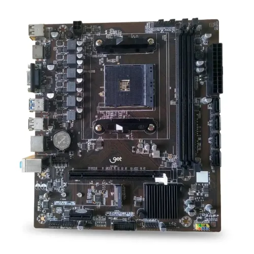 Placa-Mãe Get A320 M2 AMD Ryzen DDR4 até 64GB, SATA III, NVMe, HDMI/VGA