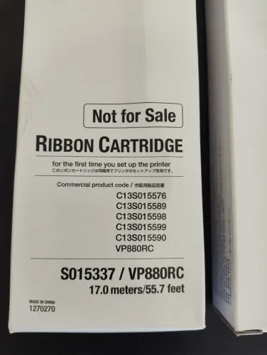 Fita De Impressora Epson S015337 -epson Lq-590 Cor Da Tinta Preto