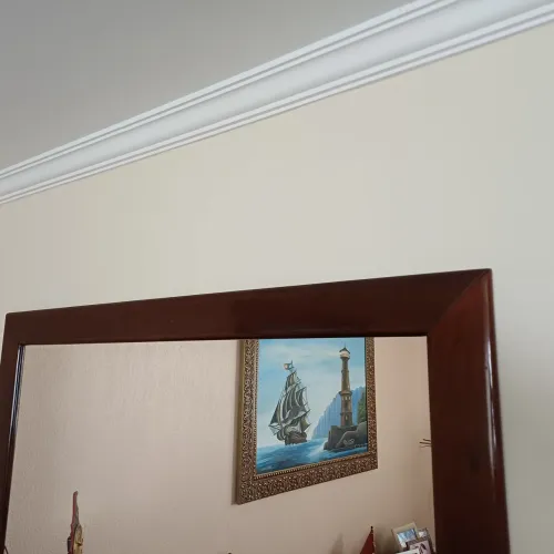 BALCÃO COM ESPELHO COR EM MOGNO