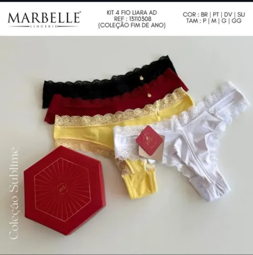 Kit calcinhas Marbelle 