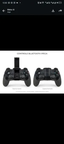 Controle ipega, coneção: bluetooth, tv, vídeo game, Pc. Testado e aprovado, *38
