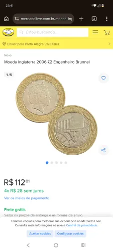 Vendo moedas desapego vem de oferta que dá brik @@98**120@@13@@11@@