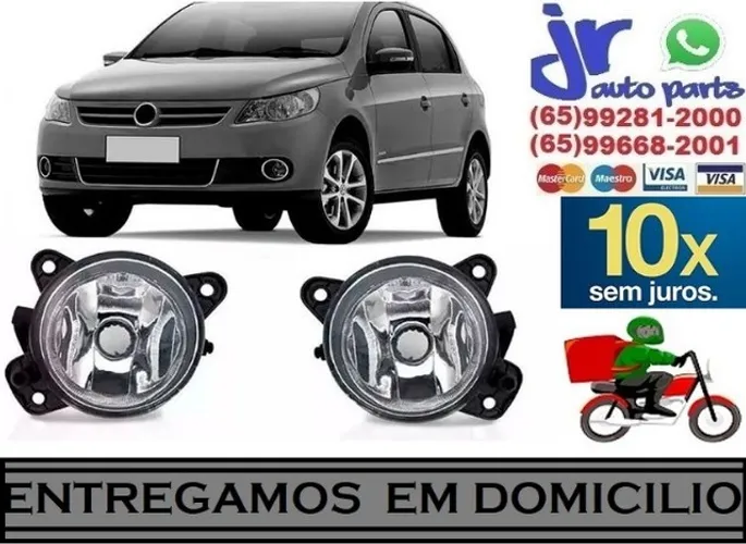 Par Farol de Milha Gol G5 2009 a 2012 Auxiliar Neblina