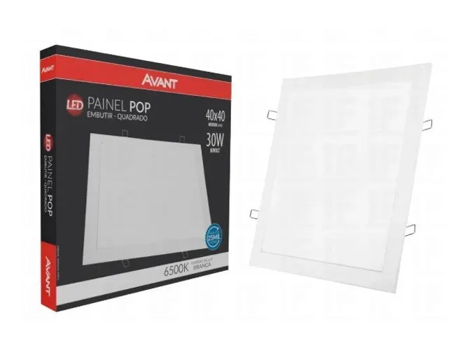 Painel de Led Embutir 40x40 Qd 6000k