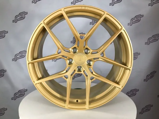 Rodas Gisa Forged P/ M3 2022 A5 Dourado Semi-Brilho 5x112 - 20x9 e 20x11 aro 20 duas talas
